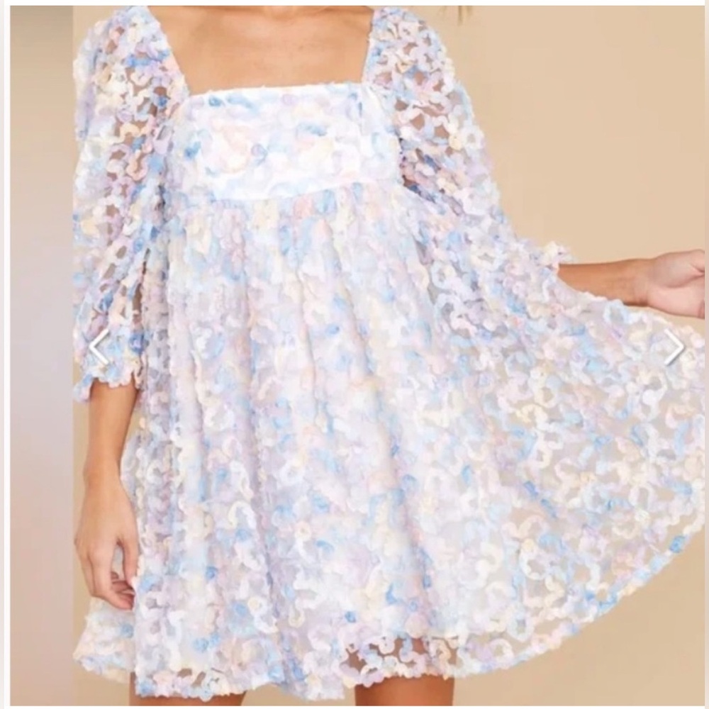 Storia Babydoll Floral Dress Womens Size Small